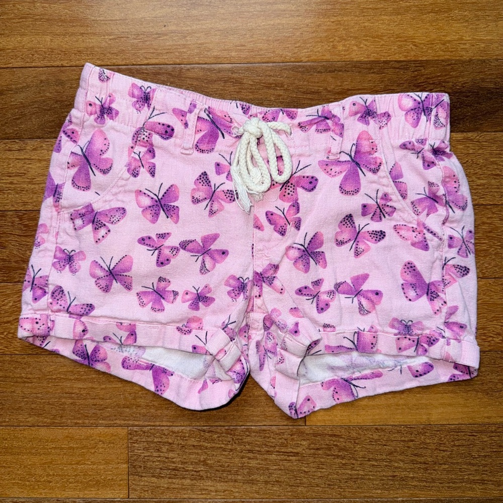Basic editions, pink shorts with butterflies
